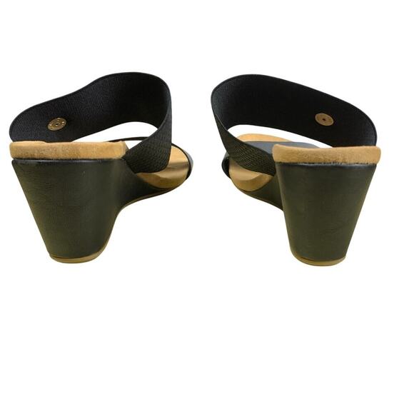 Lindsay Phillips Emily Wedge Slide Sandal Black Size 6  Resortcore NWOT - Picture 4 of 8